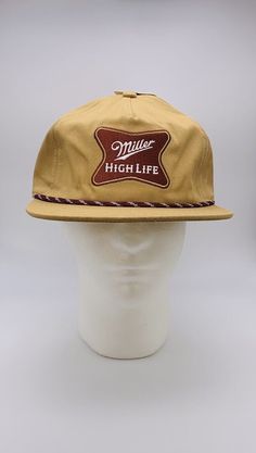 Mad Engine Miller High Life Trucker Rope Snapback Cap Baseball Hat Tan - New NWT Snapback is new with tags. Please refer to photos. Beige Snapback Hat With Flat Bill For Outdoor, Vintage Snapback Hat With Flat Bill For Outdoor Activities, Vintage Snapback Hat With Flat Bill For Outdoor, Vintage Flat Bill Snapback Hat For Outdoor, Vintage Snapback Baseball Cap For Outdoor Activities, Vintage Flat Bill Baseball Cap For Outdoor Activities, Vintage Snapback Hat For Outdoor Activities, Vintage Beige Hat For Outdoor, Vintage Beige Hat For Outdoors