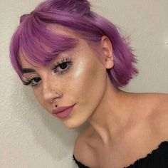 Bright Purple Hair, Blue Hair Dye, Dyed Hair Blue, Purple Wig, Lavender Hair, Short Hair Balayage, Hair Color Highlights, Scene Hair, Pastel Hair