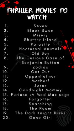 the trailer movies to watch list is shown in red and black with blood splatters