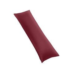 a red pillow on a white background with no image in the bottom right hand corner