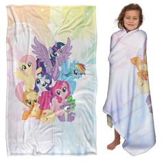 PRICES MAY VARY. ULTRA SILKY TOUCH MY LITTLE PONY TV: FRIENDSHIP IS MAGIC BLANKET - Our breathable and lightweight all-purpose blanket is designed to provide endless hours of comfort. Constructed to cuddle your kiddo, 300 GSM fabrication will keep them cozy from Saturday morning couch sessions, to those long car rides to grandma's house, and everything in-between. SHRINK & FADE RESISTANT - Our products are proudly hand-printed in the USA using a dye sublimation process. This design has amazing c Cutecore Room, Modern Blankets, Long Car Rides, Grandma's House, Car Rides, Silk Touch, Grandmas House, Soft Throw Blanket, Sublimation Process