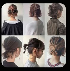 Hair Updos Tutorials, Trendy Bob Hairstyles, Long Hair Video, Hair Arrange, Penteado Cabelo Curto, Hair Blog, Short Hair Updo, Different Hairstyles, Curly Hair Cuts