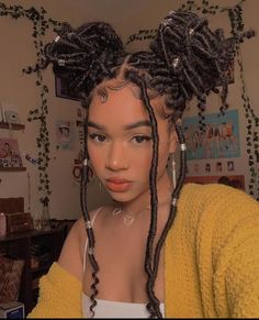 5,055 Likes, 15 Comments - Meu Cacho BLACK (@meu_cachoblack) on Instagram: “Musa🔥 BY :  @euannacaroline.gomes . . .  #boxbraids #boxbraidstyle #boxbraidsbrasil #boxbraidstyles…” Twisted Hair, Faux Locs Hairstyles, Cute Box Braids Hairstyles, Girls Hairstyles Braids, Girls Braids, Locs Hairstyles, Box Braids Hairstyles, Faux Locs, Braids For Black Hair