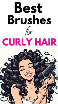 Brushes For Curly Hair, Type Of Curls, Curly Hair Brushes, Types Of Hair Brushes, Brush For Curly Hair, Curly Hair Brush, Textured Curly Hair, Best Brushes