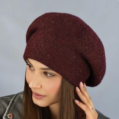 Stay warm, stay stylish!  Introducing the NOVELTY Wool Slouchy Knit Beret for Women. This Winter French beret hat features an inner lining for added comfort and warmth. Its oversized design makes it a cozy and stylish accessory, perfect for the colder months. Ideal for gifting, this beret is a great choice for birthdays or Christmas presents for her. Stay chic and cozy with this fashionable and practical addition to your winter wardrobe. Yarn composition: 28% PAC, 20% wool, 24% PES, 12% polyamid Winter Brimmed Beret One Size Fits Most, Slouchy Winter Beret, One Size Winter Beret, Winter Wool Beret, Winter Beret Beanie One Size Fits Most, Winter Beret One Size Fits Most, Winter Knitted Beret, One Size Fits Most, Winter Knitted Beret One Size, Winter Knitted Beret One Size Fits Most