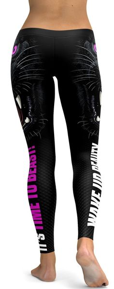 For our fitness junkies, we created these Wake Up Beauty It's Time to Beast! For this design we used a black panther to get you motivated. The black panther is known for being incredible strong and quick, that is why the panther is used as a symbol for many sportteams. Pair these leggings with black or pink sneakers and a black crop top, hoodie or t-shirt and let out your inner beast! Black Crop Top Hoodie, 100 Squats, The Black Panther, Black Order, Crop Top Hoodie, Black Crop Top, Pink Sneakers, Soft Leggings, Black Crop