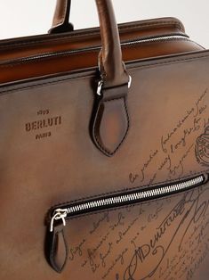 Shop BERLUTI 2 Jour Neo Scritto Venezia Leather Briefcase, Explore the latest in-season BERLUTI collection today on MR PORTER Berluti Bag, Briefcase For Men, Mens Leather Bag, Leather Briefcase, Pinterest Account, Mens Leather, Sewing Basics, Leather Items, Mr Porter