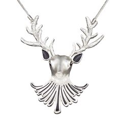 Detailed silver-plated "pewter" (zinc-based alloy) reindeer pendant offers instant style and instant resale value. Silver and black combination means it's wearable before, during and long after the holidays. Ready-to-wear jewelry is ideal for counter displays--or as a great gift item. Colors, shapes and sizes may vary in each lot. Nickel-free Silver Necklaces For Christmas, Nickel-free Silver Necklace For Christmas, Silver Jewelry With Black Enamel For Party, Party Jewelry In Silver With Black Enamel, Black Combination, Counter Display, Silver Coat, Lobster Claws, Silver Enamel