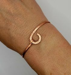 Hammered raw copper bracelet. Comes in a gift box~ Handmade Rose Gold Copper Cuff Bracelet, Minimalist Hammered Bangle As Gift, Spiritual Copper Bangle As Gift, Unique Hammered Bangle As Gift, Minimalist Hammered Cuff Bracelet As Gift, Minimalist Hammered Cuff Bracelet Gift, Hand Wrapped Copper Cuff Bracelet Gift, Spiritual Copper Cuff Bracelet As Gift, Spiritual Copper Cuff Bracelet For Gift