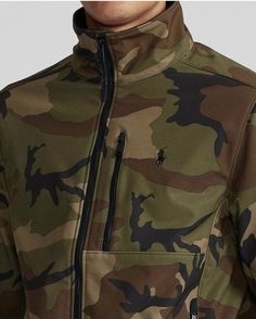 POLO RALPH LAUREN MEN’S Camouflage Water-Repellent Softshell Jacket Size XL. Brand New With Tags 🏷. DETAILS * Front shell: 86% polyester, 16% elastane * Back shell & lining: 100% polyester * Fleece-lined mockneck with a herringbone loop at the back * Full-zip front * Signature zipper pulls * Long sleeves * Left chest zip pockets * Two front waist zip pockets * Drawstring adjustable hem * Signature embroidered Pony logo at the left chest * Machine washable Army Camo Jacket, Chest Machine, Army Camo, Softshell Jacket, Soft Shell Jacket, Zipper Pulls, Polo Ralph Lauren Mens, Ralph Lauren Men, Repellent