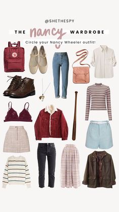 80s Style Outfits, 80s Inspired Outfits, 80s Fashion Outfits, Stranger Things Outfit, Stranger Things Costume, Nancy Wheeler, Tv Show Outfits, 80s Outfit, Clothes And Shoes