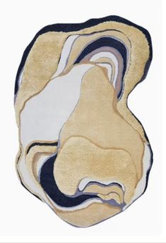 an abstract rug is shown on a white background