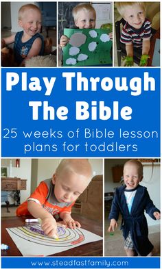 play through the bible 25 weeks of bible lesson plans for toddlers