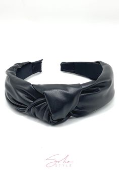 Soho Style Comfortable black leather headband SKU : AC8536 The comfortable black leather headband is a stylish and versatile accessory that combines the timeless appeal of black leather with the practicality of a headband. Made from high-quality, supple leather, this headband offers a comfortable fit while adding a touch of sophistication to any outfit. Imported. Leather Headband, Soho Style, Leather Headbands, Style Comfortable, Soho, Comfort Fit, Black Leather, High Quality, Leather