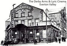 an old black and white photo of people standing in front of a building that says walker's wellington ales