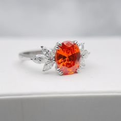 Orange sapphire ring / simulated sapphire gemstone ring / vintage oval orange stone ring / lab sapphire engagement ring / gold wedding ring Please attention: The silver ring is set with simulated diamonds. Please note: All silver rings in our shop do not provide gold plating and rose gold plating. SETTING #SKU: etsy445 Metal: 9k/10k/14k/18k/platinum (Available Also in White Gold/Rose Gold/Yellow gold - No Extra Charge) Ring Size: Any Sizes Attention: The silver ring is set with simulated diamond Sapphire Engagement Ring Gold, Orange Stone Ring, Orange Sapphire Ring, Ring Gold Wedding, Engagement Ring Gold, Orange Ring, Gemstone Rings Vintage, Orange Stone, Gold Wedding Ring