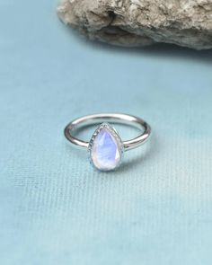 Moonstone Solid 925 Sterling Silver Gemstone Ring Jewelry For Women or Girls - YoTreasure Brass Rings Jewelry, Inner Being, Emotional Body, Blue Rainbow, Silver Gemstone Jewelry, Sterling Silver Dangle Earrings, Silver Jewelry Rings, Moonstone Jewelry, Milky White