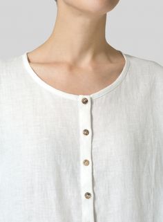 Linen Wide S/Sleeve Blouse Classic Linen Top With Button Cuffs, Classic Linen Tops With Button Cuffs, Timeless Relaxed Fit Tops With Button Closure, Classic Tops With Rolled Sleeves For Casual Gatherings, Timeless Button-up Summer Shirt, Timeless Button-up Shirt For Summer, Elegant Linen Tops With Button Closure, Elegant Linen Tops With Buttons, Timeless Relaxed Fit Tops For Daywear