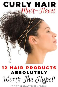 Curly Hair Must Haves, Hair Products For Styling, Hair Must Haves, Best Hair Products, Fine Curly Hair, Frizzy Curly Hair, Best Beauty Products, Thick Curly Hair, Hair Help