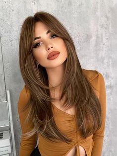 CURTAIN BANG INSPO | 90'S HAIRSTYLE Sweeping Fringe Long Hair, Middle Parting Bangs Long Hair, Long Bob Indian Hair, Trendy Long Hairstyles With Bangs, Round Face Long Bangs, Best Layered Haircut For Long Hair, Curtain Bangs Dark Hair With Highlights, Long Brown Hair Side Bangs, Volume Haircuts For Medium Hair