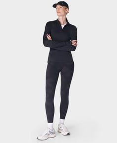 Multi-sport gym leggings designed for every workout. Super stretchy fabric with flattering seams to sculpt the bum. Sweat-wicking and quick-drying for all sports. Side pocket and back zip pocket. Internal adjustable drawcord. Inseam length: 27" / 68cm. Model wears size S and is 178cm/5'10" tall. Style Code: SB5400AColour: Black Faded Houndstooth Print Power Workout, Black Workout Leggings, All Sports, Fade To Black, Sport Gym, Gym Leggings, Leggings Design, Swimwear Sale, Short Jumpsuit