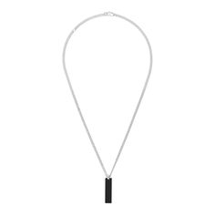 Gucci revives its trademark logo atop silver and enamel oval tags, recalling the 1990s' tag necklaces with a refined touch. Variations in rubber, with the GG motif, offer an everyday alternative to the jewelry line. 925 sterling silver GG rubber-effect leather tag Clasp closure Length: 19.7 Inches - 21.6 Inches Made in Italy Gucci Style#: YBB79717400100U Gucci Jewellery, Trademark Logo, Wedding Ring Sizes, Gucci Jewelry, Yellow Gold Wedding Ring, Sterling Silver Chain Necklace, Back Jewelry, Celtic Jewelry, Black Necklace