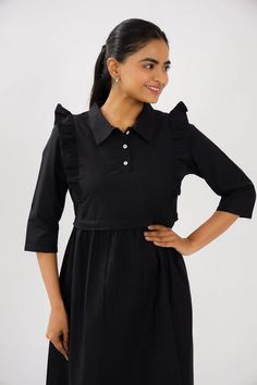 This Black Maternity Feeding Dress is a versatile and stylish garment designed to provide utmost comfort and convenience to expectant and nursing mothers. Crafted with care and attention to detail, this dress combines functionality with fashion, allowing mothers to feel confident and beautiful during their maternity and breastfeeding journey. The zippers provide easy and discreet access for breastfeeding that allows the mother to unzip or open a specific portion of the dress to access the breast Maternity Feeding Dress, Feeding Dresses, Maternity Midi Dress, Nursing Mother, Half Sleeve Dresses, Women Midi, White Midi Dress, Womens Midi Dresses, Black Midi Dress