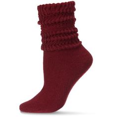 Memoi Women's Wide Ribbed Cotton Blend Slouch Crew Socks Burgundy 9-11 Cozy Solid Color Knee-high Socks, Super Soft Cozy Solid Socks, Cozy Solid Color Super Soft Socks, Cozy Super Soft Solid Color Socks, Cozy Knitted Solid Color Socks, Comfortable Soft Ribbed Socks, Slouchy Socks, Slouch Socks, Sock Drawer