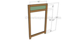 the door frame is shown with measurements for each window and side panel, which are not in