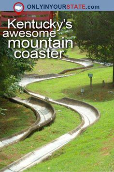 the cover of kentucky's awesome mountain coaster