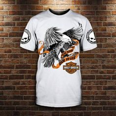 a white t - shirt with an eagle on it