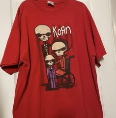 Korn T Shirt, Pjs Halloween, Korn Shirt, Geeky Clothes, Random Clothes, Young T, Swaggy Outfits, Selling Clothes