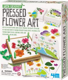 the green creativity pressed flower art kit