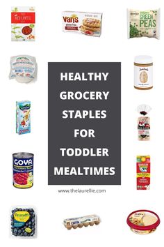 healthy grocery staples for toddler meals