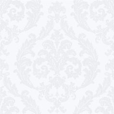 an ornate white wallpaper pattern