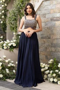 Lehenga Simple, Jacket Lehenga, Net Embroidery, Sari Dress, Casual Indian Fashion, Designer Dresses Casual, Party Wear Indian Dresses, Blouse Sleeveless, Indian Clothes