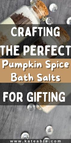 Looking for a cozy DIY gift idea? Learn how to make pumpkin spice bath salts that are perfect for fall gifting! With a warm, soothing scent, these homemade bath salts are ideal for self-care lovers and make beautiful, thoughtful presents. Get the full recipe and create a spa-like experience at home—Learn how to easily make some DIY pumpkin spice bath salts to prepare for the beautiful fall weather. This recipe is perfect for those wanting a peaceful, cozy bath soak. click to start crafting your own pumpkin spice bath salts today! Homemade Bath Salts, Cozy Diy, Homemade Bath, How To Make Pumpkin, No Salt Recipes