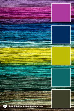 the color scheme for different shades of rainbows and blues is shown in this image