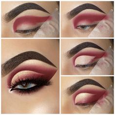 Cut Crease Eyeshadow, Bridal Eye Makeup, Cut Crease Makeup, Makeup Help, Makeup Tutorial Eyeshadow