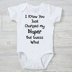 Custom Printed Gerber Brand Baby Onesie. Multiple Sizes 100% Cotton Fast Shipping Cute Onesie With Letter Print For Playwear, Onesie Sayings, Woodland Onesie, Adventure Awaits Baby Shower, Funny Baby Onesie, Funny Baby Gifts, Curls Hairstyles, Funny Baby Clothes