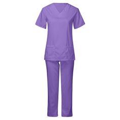 clearance under $5 Clothes StoreClick Here Usmixi Womens Scrub Sets Womens 2 Piece Scrub Outfits Casual Short Sleeve Scrub Tops and Long Pants Sets Nurse's Uniform Lounge Set Working Sets with Pocket Deals on Sale Product Description: Style:2 Pieces Outfits,Matching Sets,Two Pieces Sets,Tracksuits Material: Polyester,Cotton,Cottonblend Gender:Womens,Ladies,Girls Season:Summer,Spring,Fall/Autumn,Winter Feature:Fashion,Casual,Cute Occasions: Casual, Traveling, Vacation, Working, Party, Everyday, D Scrub Outfits, Surgical Gown, Steps Dresses, Double Layer Dress, Scrubs Outfit, Woolen Dresses, Purple Midi Dress, Womens Scrubs, Scrub Sets