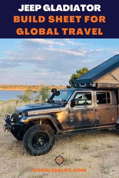 Jeep Gladiator Build Sheet for Overlanding Around the World Suspension Lighting, Shower Nozzle, Rigid Industries, Overland Vehicles, Dyi Projects, Global Travel