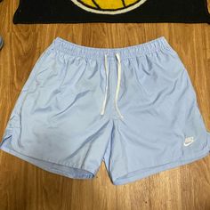 Brand New Cheap Washed Blue Shorts For Streetwear, Nike Blue Shorts For Streetwear, Nike Blue Shorts, Casual Blue Basketball Athletic Shorts, Blue Streetwear Shorts, Boyfriend Fits, Blue Shorts Outfit, Basketball Outfits, Tuff Fits