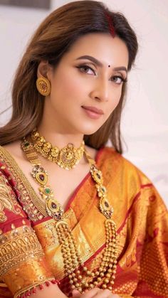 Bidya Sinha Mim, Indian Bride Makeup, Bridal Jewellery Inspiration, Trending 2023, Bridal Sarees South Indian, Fashionable Saree Blouse Designs, Saree Designs Party Wear, Indian Bridal Dress