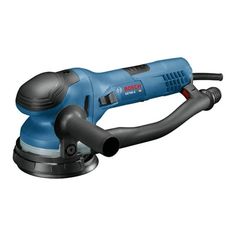 This ergonomically designed 5 inch sander features both a standard random-orbit mode and a direct-drive, eccentric-orbit turbo mode for aggressive stock removal. The Bosch GET65-5N Dual-Mode Random Orbit Sanders turbo mode delivers 3X the removal rate of standard random-orbit action. It has a tapered top handgrip with soft-grip design. The auxiliary handle mounts on either side of the sander for outstanding control. The sander features an enhanced multihole pad system that is compatible with a w Dust Collection System, Bosch Tools, Dust Collection, Sanding, Sanders, Vacuum Cleaner, Siding, Electricity, Drive