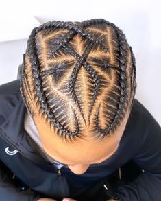 Boys Braids Hairstyles Kid Hair, Christian Hairstyles, Fade Braids, Iverson Braids, Boys Braids, Boy Braid Styles, Braiding Ideas, Black Boy Hairstyles, Boy Braids