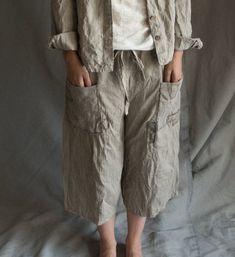 Linen pants linen shorts linen trousers linen womens clothing wide linen pants linen culottes patche Wide Linen Pants, Trousers Linen, Linen Culottes, Shorts Linen, Pants Linen, Garden Gazebo, Pants Vintage, Womens Pants, Linen Trousers