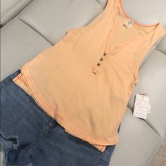 Free People Orange Tank. Nwt Casual Orange Tank Top For Vacation, Casual Orange Tank Top For Spring, Color Orange, Free People Tops, Orange Color, Free People, Style Inspiration, Womens Tops, Tank Tops