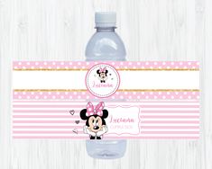 minnie mouse water bottle wrapper