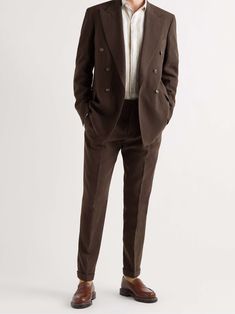 Look 80s, Office Suits, Wedding Tuxedo, Fashion Formal, Classy Suits, Brown Suits, Vintage Suits, Blazer Shirt, Suit Trousers